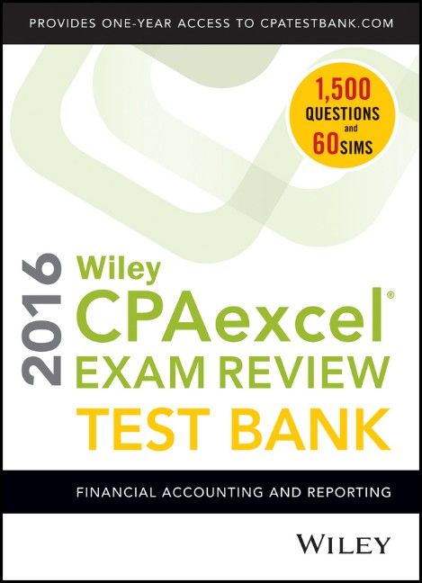 Produktbild: Wiley CPAexcel Exam Review 2016 Test Bank