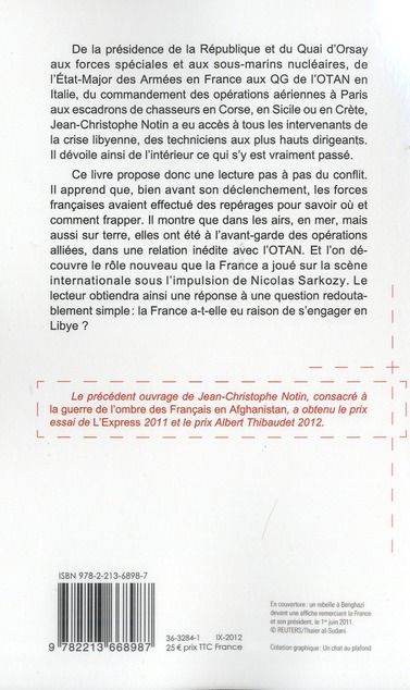 Produktbild: La v&eacute;rit&eacute; sur notre guerre en Libye