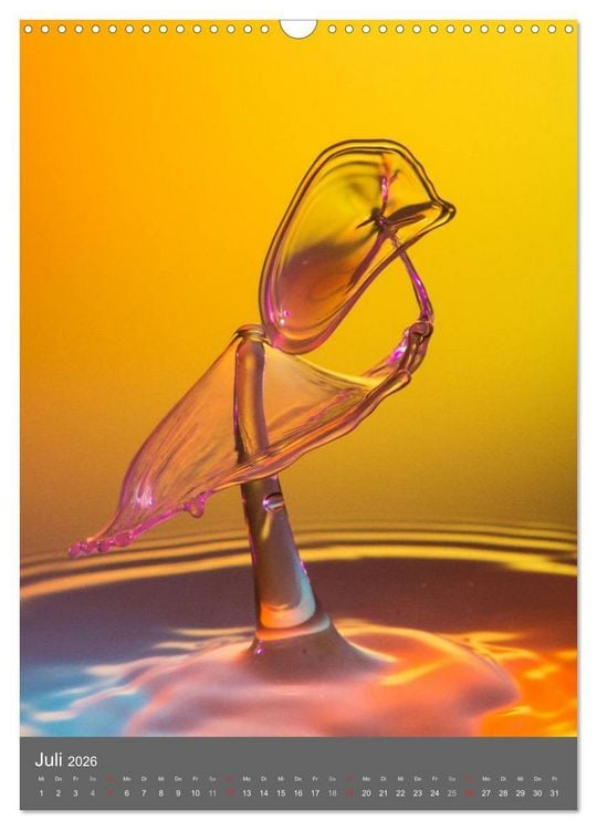 Produktbild: Liquid Art, Highspeed Tropfenfotografie (Wandkalender 2026 DIN A3 hoch), CALVENDO Monatskalender