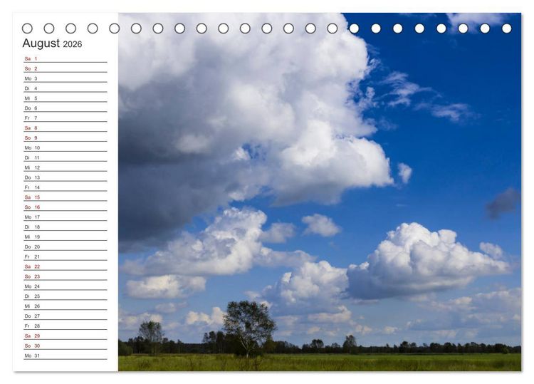 Produktbild: Worpswede - Natursch&ouml;nheiten im Teufelsmoor (Tischkalender 2026 DIN A5 quer), CALVENDO Monatskalender