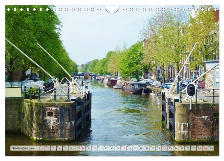 Produktbild: Amsterdam (Wandkalender 2026 DIN A4 quer), CALVENDO Monatskalender