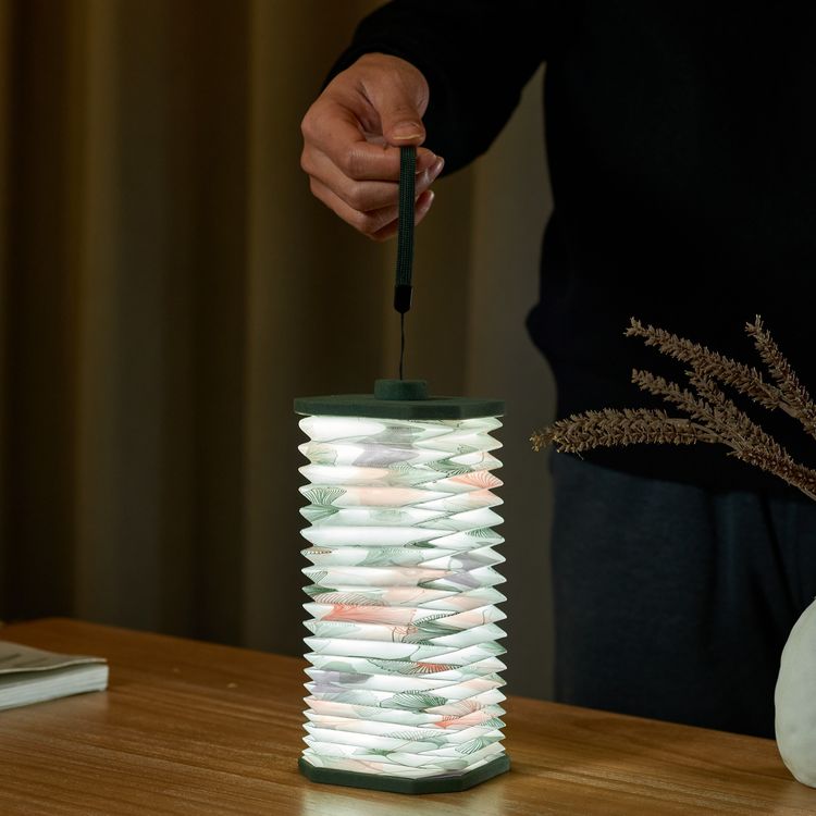 Produktbild: Velvet Accordion Light - Stimmungslicht in Akkordeonform Geometrisches Muster