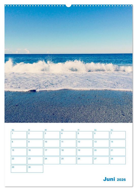 Produktbild: Blauer Ligurien Sommer (Wandkalender 2026 DIN A2 hoch), CALVENDO Monatskalender