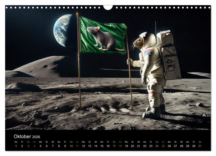 Produktbild: Abenteuerliche Ratten (Wandkalender 2026 DIN A3 quer), CALVENDO Monatskalender