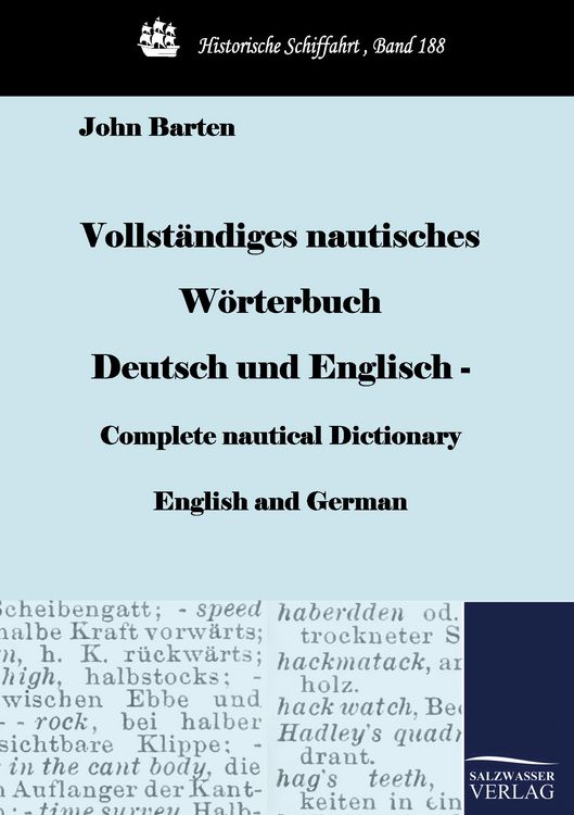 Produktbild: Vollst&auml;ndiges nautisches W&ouml;rterbuch Deutsch und Englisch - Complete nautical Dictionary English and German