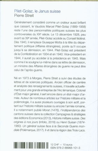 Produktbild: Pilet-Golaz : le Janus suisse