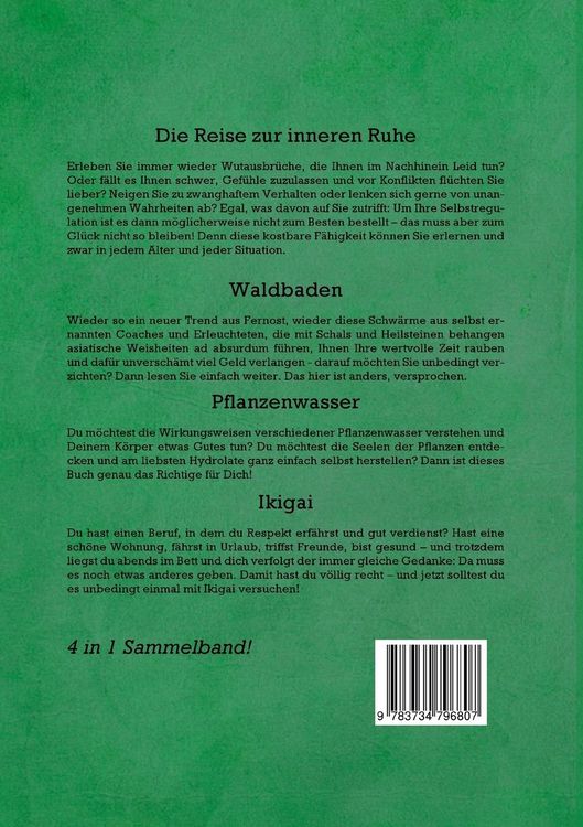 Produktbild: Innere Ruhe, Entspannung & Gelassenheit lernen - 4 in 1 Sammelband