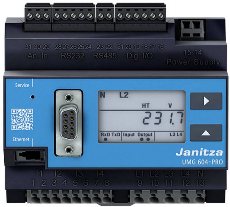 Produktbild: Janitza UMG 604-PRO 24 V Spannungsqualit&auml;ts-Analysator