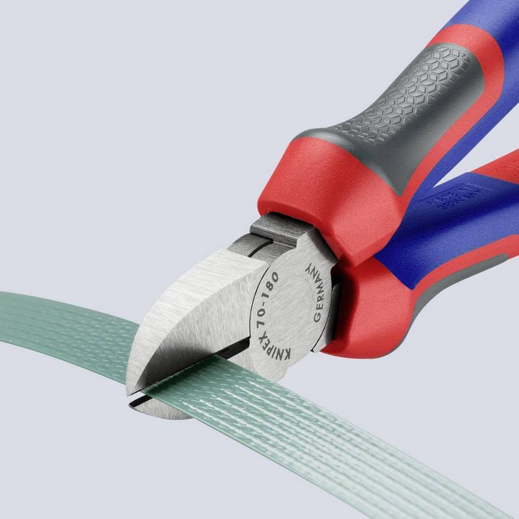 Produktbild: Knipex 70 02 180 Werkstatt Seitenschneider mit Facette 180mm