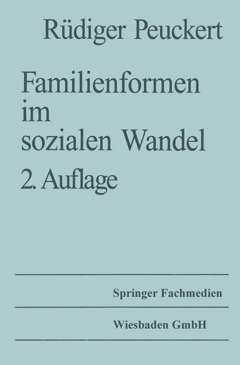 Produktbild: Familienformen im sozialen Wandel