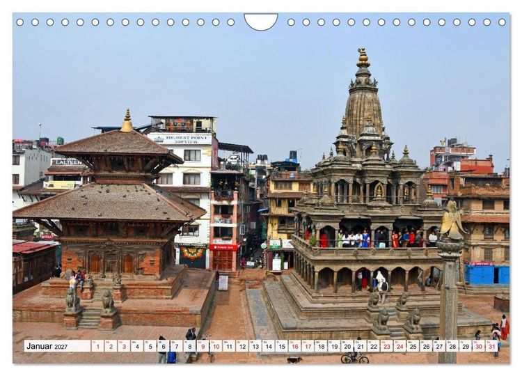 Produktbild: Das Kathmandutal (Wandkalender 2027 DIN A4 quer), CALVENDO Monatskalender