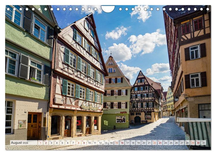 Produktbild: T&uuml;bingen Stadtansichten (Wandkalender 2026 DIN A4 quer), CALVENDO Monatskalender