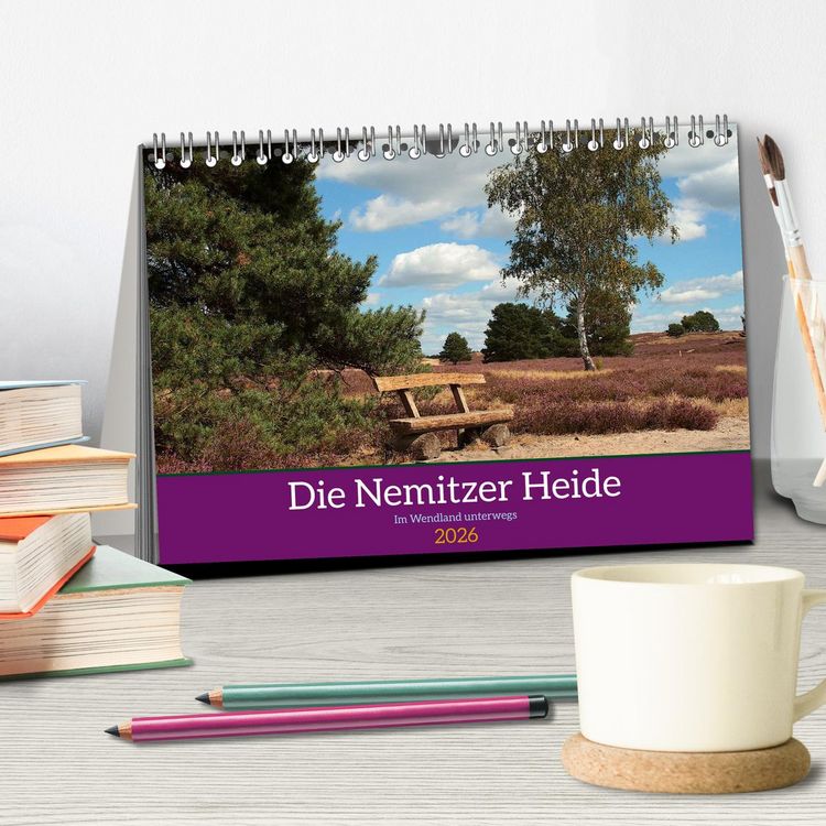 Produktbild: Die Nemitzer Heide - Im Wendland unterwegs (Tischkalender 2026 DIN A5 quer), CALVENDO Monatskalender