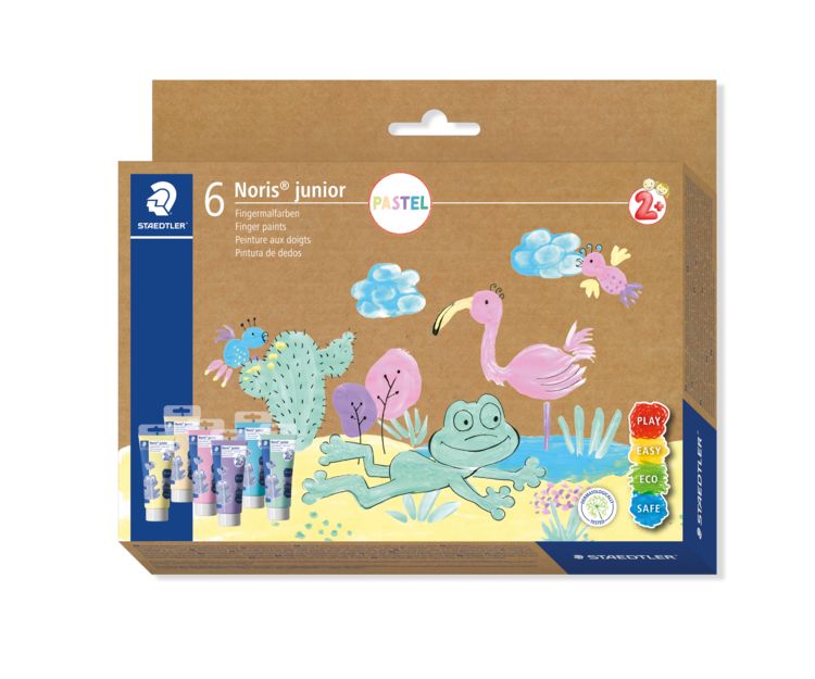 Produktbild: STAEDTLER Noris junior 881 Fingermalfarben, Set Pastell, 8816P C6