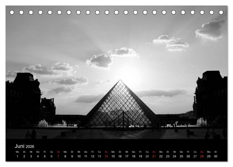 Produktbild: BLACK 'N WHITE (Tischkalender 2026 DIN A5 quer), CALVENDO Monatskalender