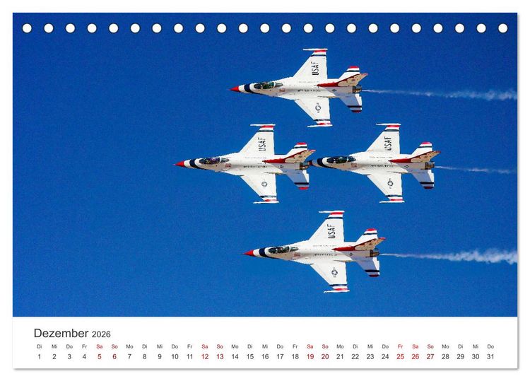 Produktbild: Kampfjets - D&uuml;senj&auml;ger-Kalender (Tischkalender 2026 DIN A5 quer), CALVENDO Monatskalender