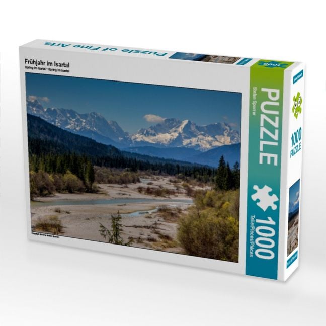 Produktbild: CALVENDO Puzzle Fr&uuml;hjahr im Isartal | 1000 Teile Lege-Gr&ouml;&szlig;e 64 &times; 48 cm Foto-Puzzle f&uuml;r gl&uuml;ckliche Stunden