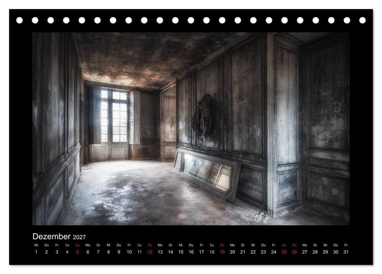 Produktbild: Lost Places - vergessene orte vergessener glanz (Tischkalender 2027 DIN A5 quer), CALVENDO Monatskalender