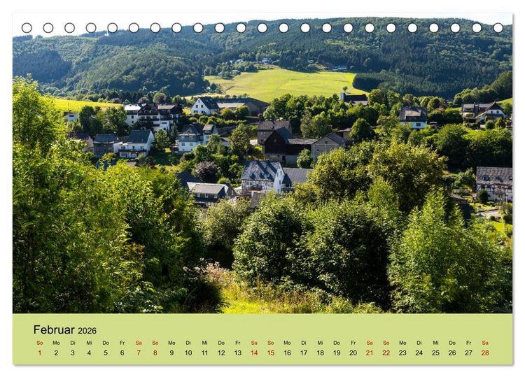Produktbild: Pilgern im Waldecker Upland (Tischkalender 2026 DIN A5 quer), CALVENDO Monatskalender