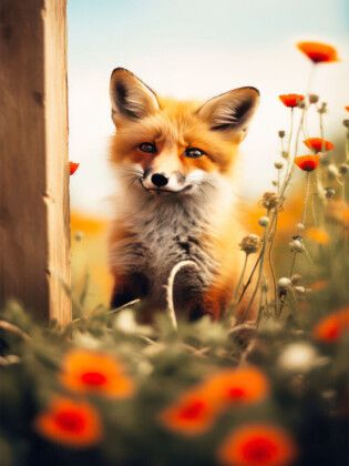 Produktbild: CALVENDO Puzzle Rotfuchs im Sommer | 1000 Teile Lege-Gr&ouml;&szlig;e 64x48cm Foto-Puzzle f&uuml;r gl&uuml;ckliche Stunden