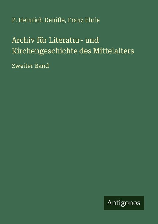 Produktbild: Archiv f&uuml;r Literatur- und Kirchengeschichte des Mittelalters
