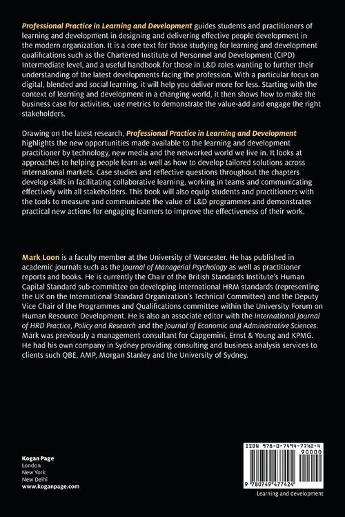 Produktbild: Professional Practice in Learning and Development