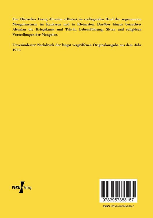 Produktbild: Die Mongolen und ihre Eroberungen in kaukasischen und kleinasiatischen L&auml;ndern im XIII. Jahrhundert