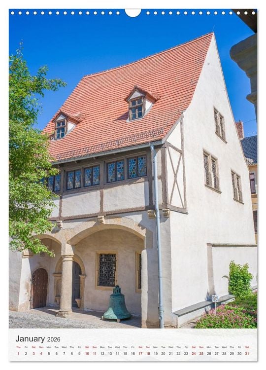 Produktbild: Martin Luther. Town of Lutherstadt Eisleben - hometown of the great Reformer (Wall Calendar 2026 DIN A3 portrait), CALVENDO 12 Month Wall Calendar