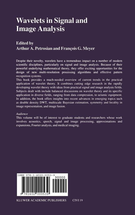 Produktbild: Wavelets in Signal and Image Analysis
