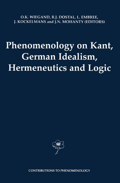 Produktbild: Phenomenology on Kant, German Idealism, Hermeneutics and Logic