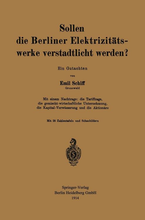 Produktbild: Sollen die Berliner Elektrizit&auml;tswerke verstadtlicht werden?