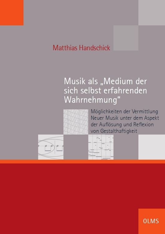 Produktbild: Musik als "Medium der sich selbst erfahrenden Wahrnehmung"
