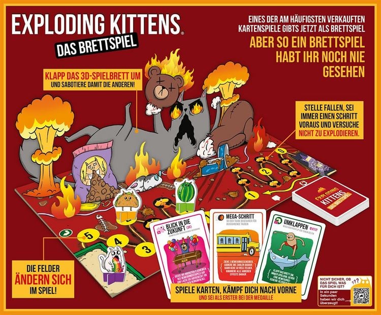 Produktbild: Exploding Kittens:Das Brettspiel