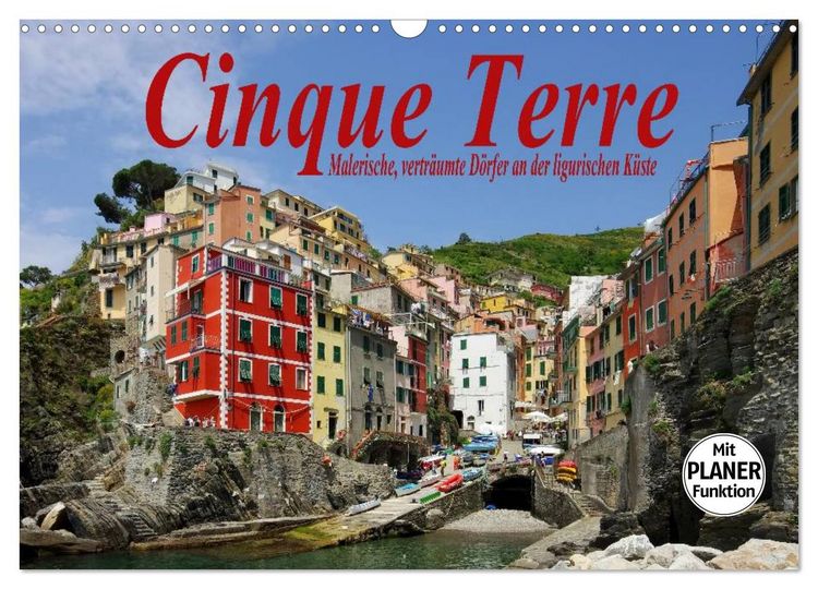 Produktbild: Cinque Terre - Malerische, vertr&auml;umte D&ouml;rfer an der ligurischen K&uuml;ste (Wandkalender 2026 DIN A3 quer), CALVENDO Monatskalender