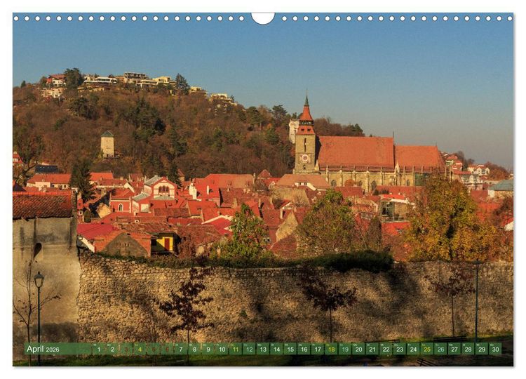 Produktbild: Zauberhaftes Brasov - Das Juwel Siebenb&uuml;rgens imitten der Karpaten (Wandkalender 2026 DIN A3 quer), CALVENDO Monatskalender