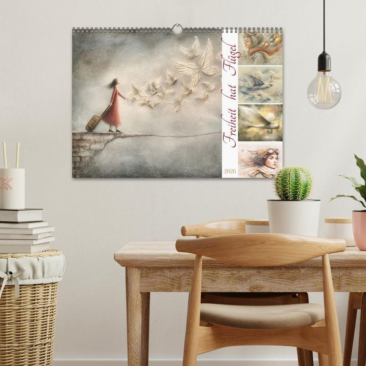 Produktbild: Freiheit hat Fl&uuml;gel (Wandkalender 2026 DIN A3 quer), CALVENDO Monatskalender