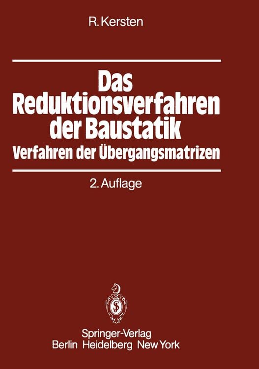 Produktbild: Das Reduktionsverfahren der Baustatik