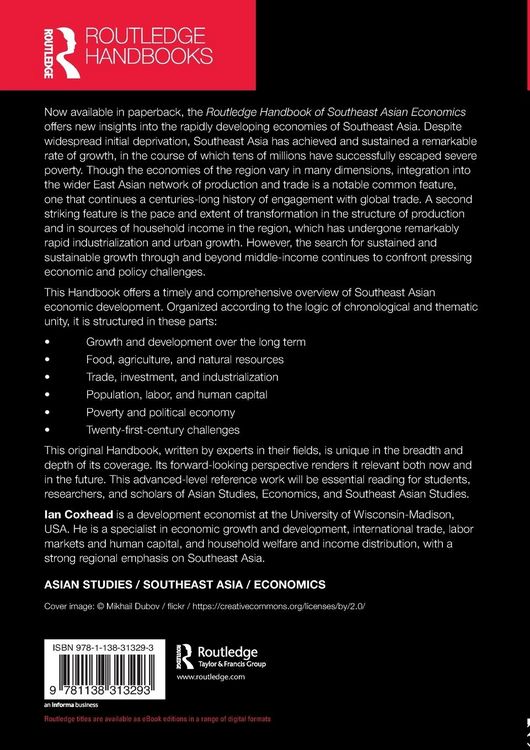 Produktbild: Routledge Handbook of Southeast Asian Economics