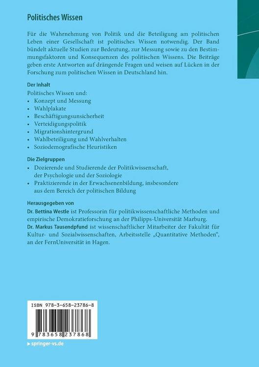Produktbild: Politisches Wissen