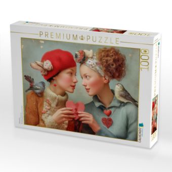 Produktbild: CALVENDO Puzzle Herzpoesie | 1000 Teile Lege-Gr&ouml;&szlig;e 64x48cm Foto-Puzzle f&uuml;r gl&uuml;ckliche Stunden
