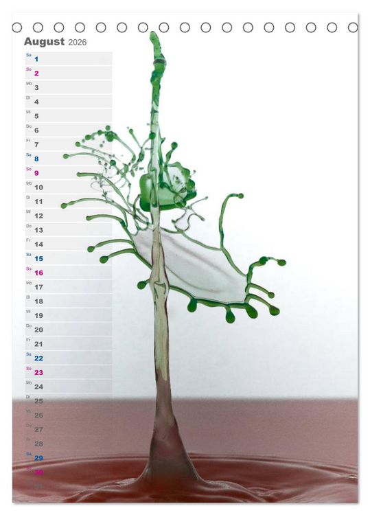 Produktbild: Farbenfreudig (Tischkalender 2026 DIN A5 hoch), CALVENDO Monatskalender