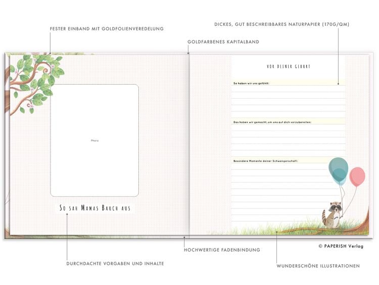 Produktbild: Babyalbum - UNSER ERSTES GEMEINSAMES JAHR (ros&eacute;)