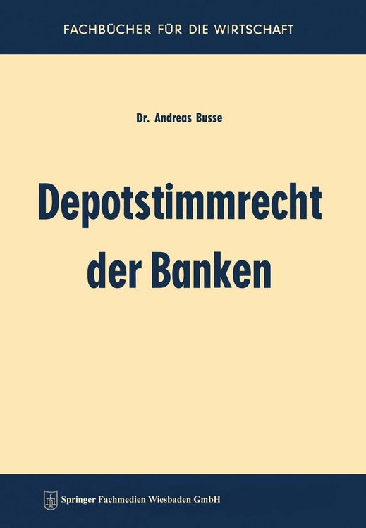 Produktbild: Depotstimmrecht der Banken