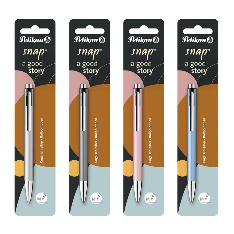 Produktbild: Pelikan Kugelschreiber K10 snap metallic sortiert Blister