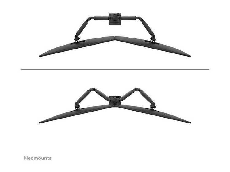 Produktbild: Neomounts DS60-600BL2 Monitor-Standfu&szlig; 2 Display(s) 25,4 cm (10") - 81,3 cm (32") Schwarz H&ouml;henverstellbar, Neigbar, Schwenkbar, Stand