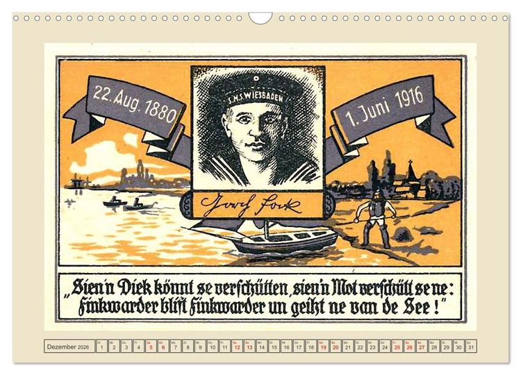 Produktbild: Gru&szlig; aus Finkenwerder (Wandkalender 2026 DIN A3 quer), CALVENDO Monatskalender