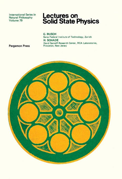 Produktbild: Lectures on Solid State Physics