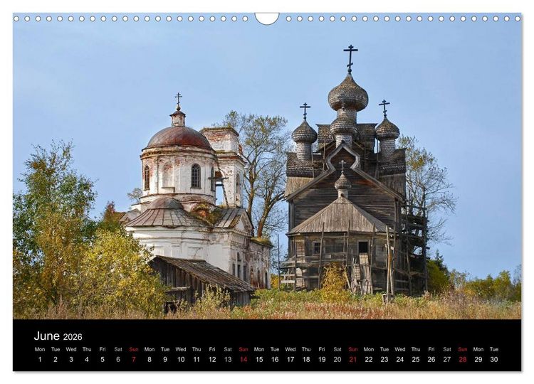Produktbild: Monuments of Russia 2026 (Wall Calendar 2026 DIN A3 landscape), CALVENDO 12 Month Wall Calendar