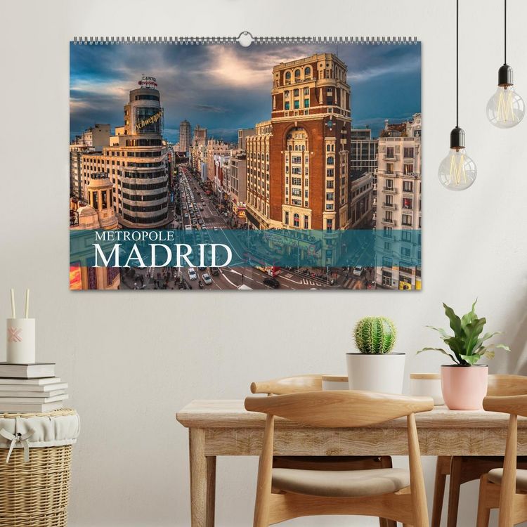 Produktbild: Metropole Madrid (Wandkalender 2026 DIN A2 quer), CALVENDO Monatskalender