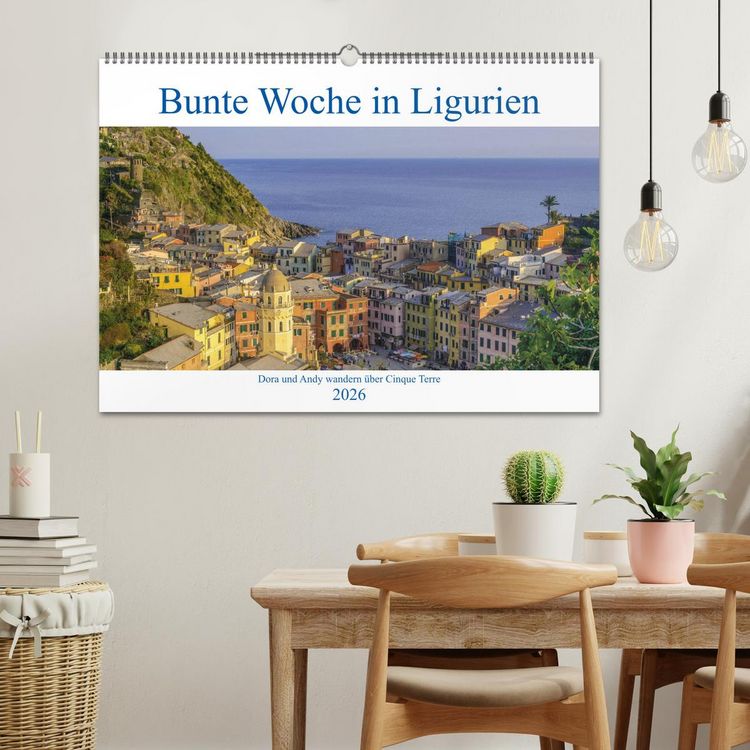 Produktbild: Bunte Woche in Ligurien (Wandkalender 2026 DIN A2 quer), CALVENDO Monatskalender